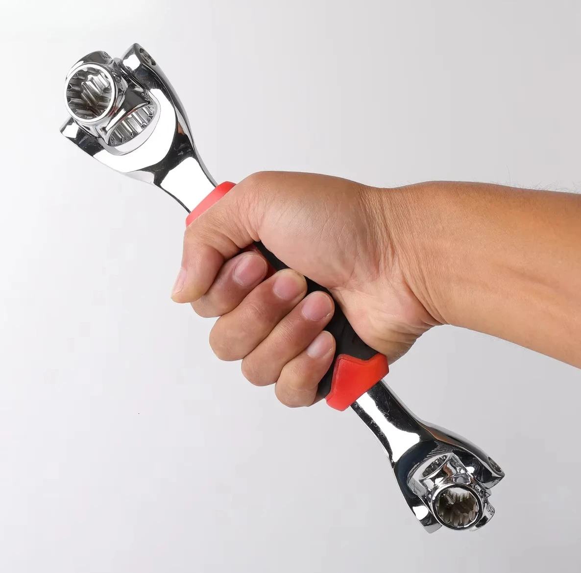 With 360 Degree Rotation Head Spline Bolts Sleeve Hand Tools Universal Ratchet Socket Wrench Hex Torx Wrench