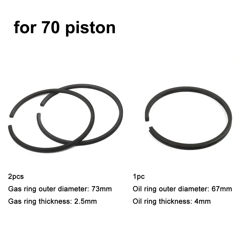 Convenient Installation Piston Rings for Air Compressor Maintenance For 55mm 70mm 80mm 90mm 95mm 105mm FS120