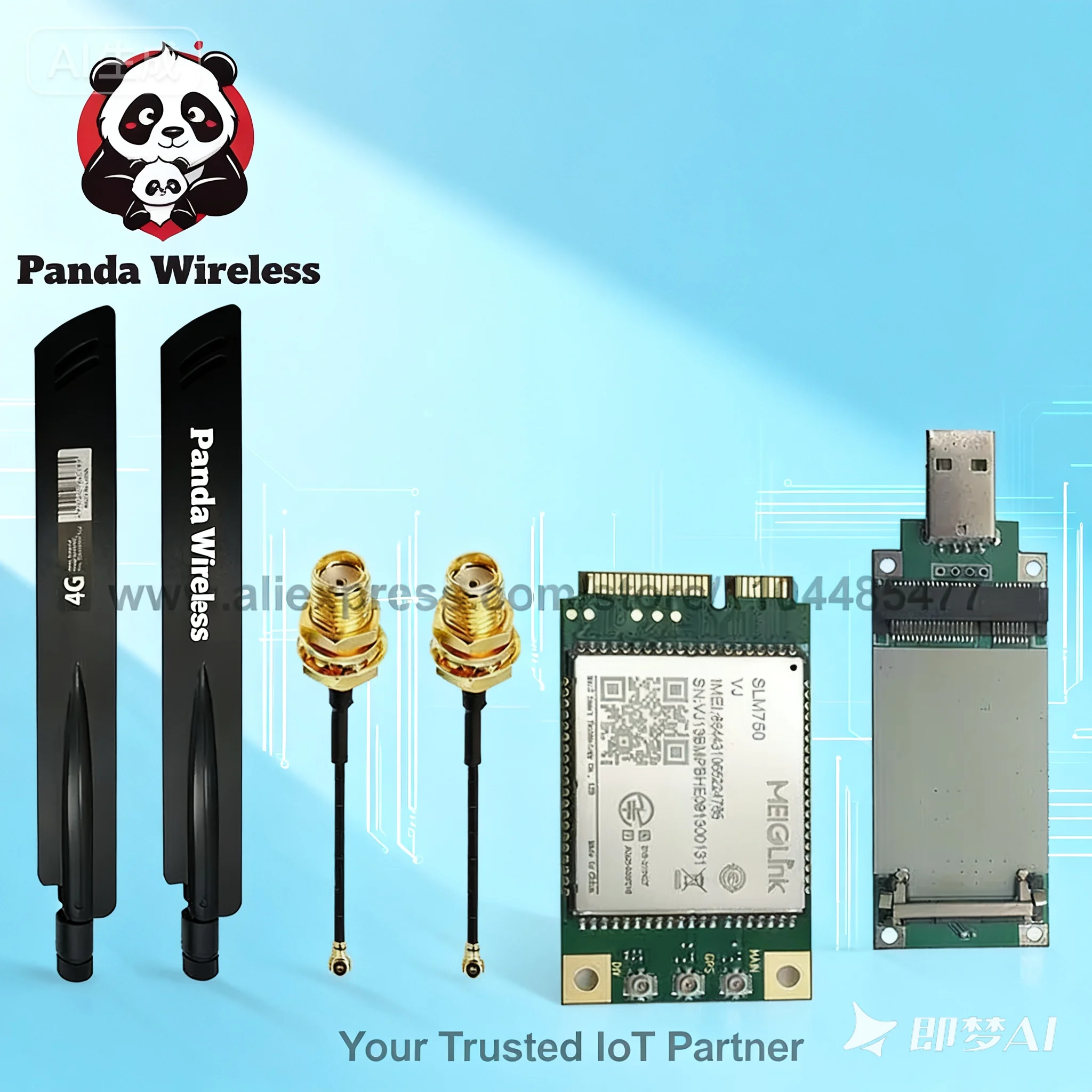 

SLM750 SLM750-V Модуль 4G LTE Cat4 Mini Pcie Package J Для M2M Применение Ролевой зоны Европы и Азии с комплектами аксессуаров