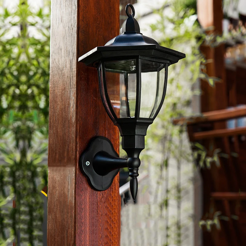 Solar Wall Lamp Outdoor Waterproof Led Landscape Villa Decoration European Court Retro Garden Lamp