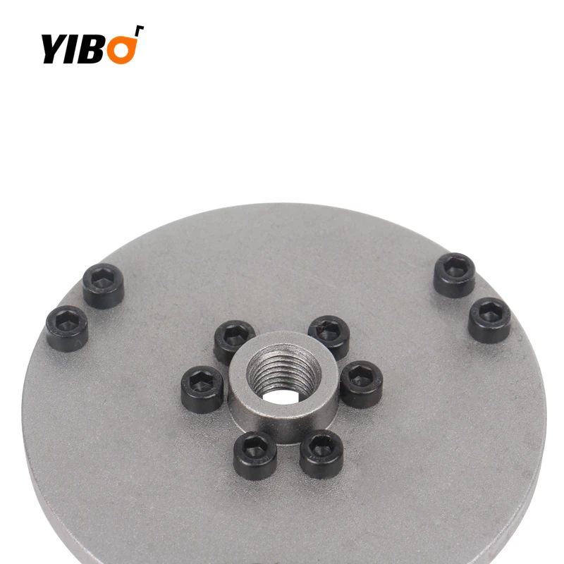 120Mm M16 untuk Permukaan Litchi Beton Terrazzo Pelat Palu Pelapis Epoksi Palu Putar Penghilang Lapisan Roda Putar