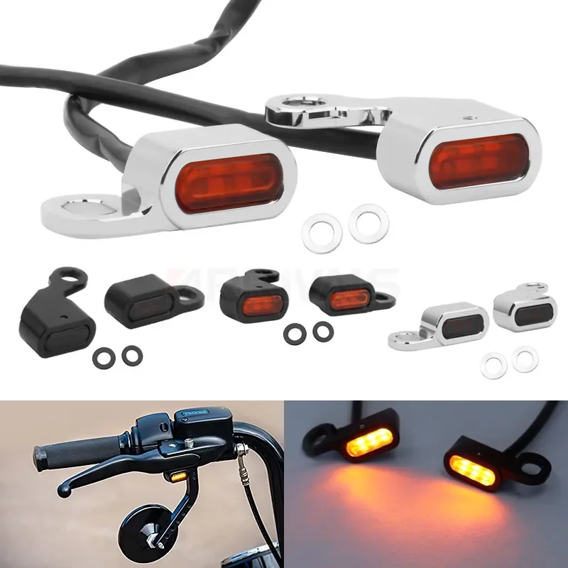 

Motorcycle LED Turn Signal Indicator Light For Harley Softail Breakout Slim FLS 00-14 Dyna 99-17 Sportster XL883 1200 X48 96-03