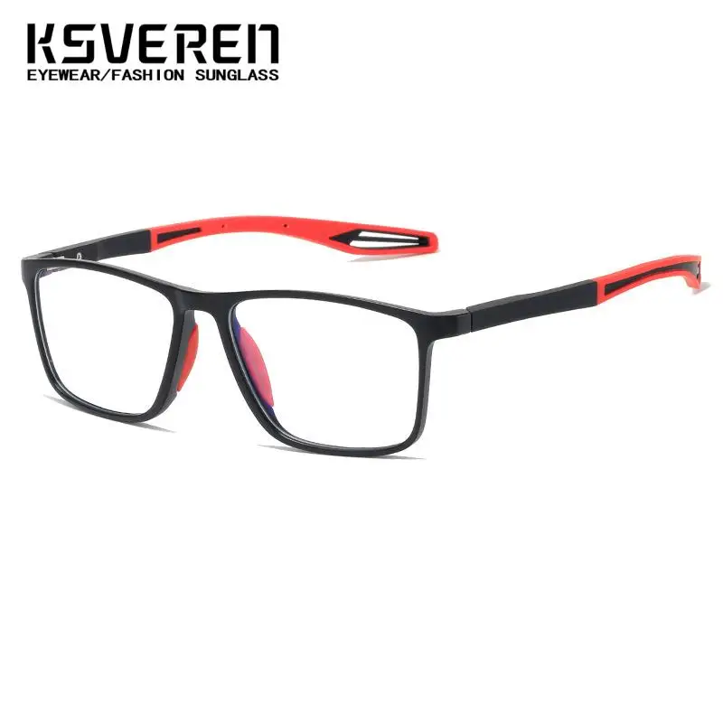 Men Women TR90 Square Sport Photochromic Nearsighted Glasses Refractive Astigmatism Lenses Anti Reflection 0 -0.5 To -6.0