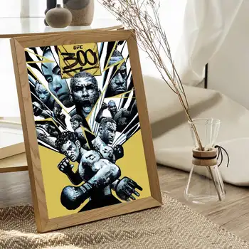 הדפסים ופוסטרים באיכות טובה של לוחם UFC 300, עיצוב וינטג' לחדר בר, בית קפה, עיצוב הבית 10 best sales פוסטרים של UFC - №7