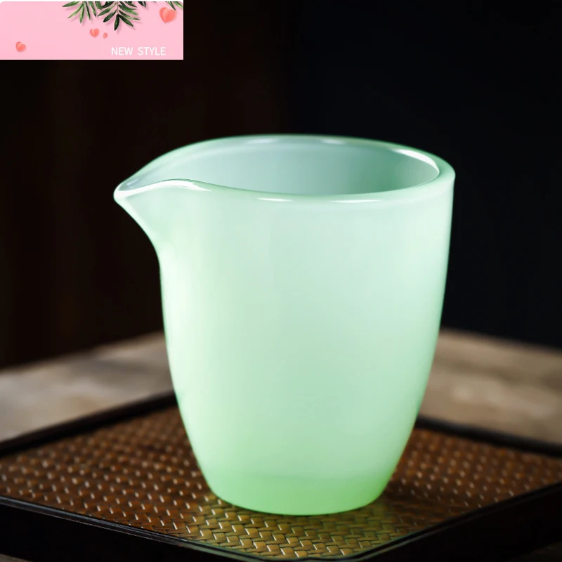 

Ru Qingyu фарфоровая чашка для чая, дозатор для чая, морского чая, устройство для заливки чая, стекло, имитация нефрита, кунг-фу, аксессуары для чайной церемонии