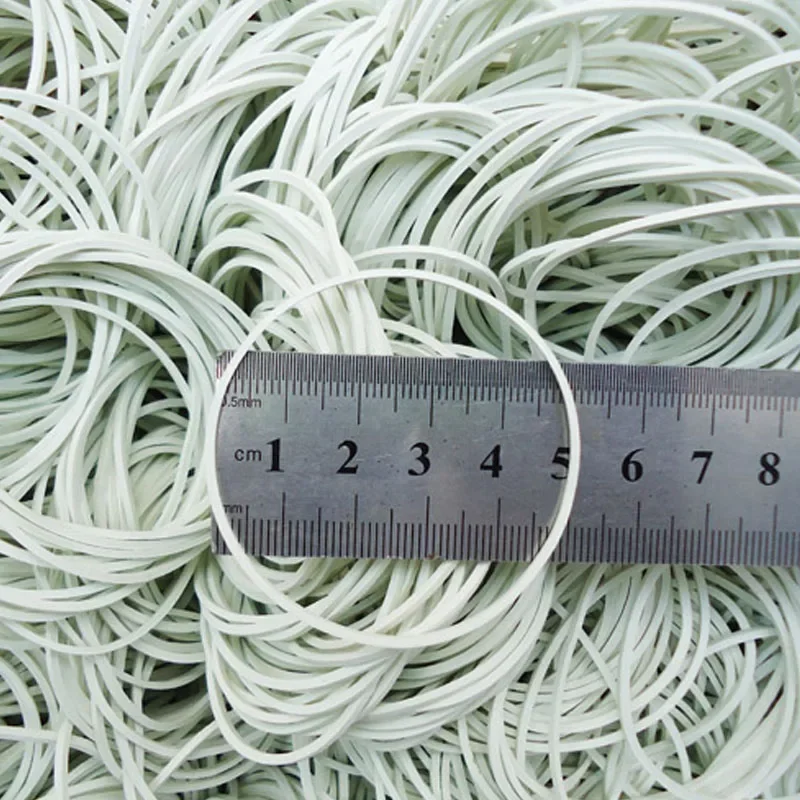 White Rubber Band Strong Elastic Band Stationery School Office Home Supply Rubber Tie