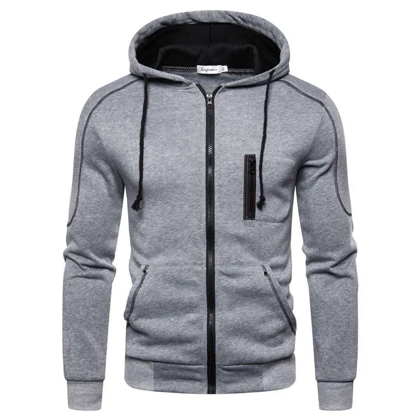 

Autumn Winter Men's Zipper Jacket New Fashion Men's Outwear Windbreaker Sport Hoodies Slim Jacket Casual Sweatshirts