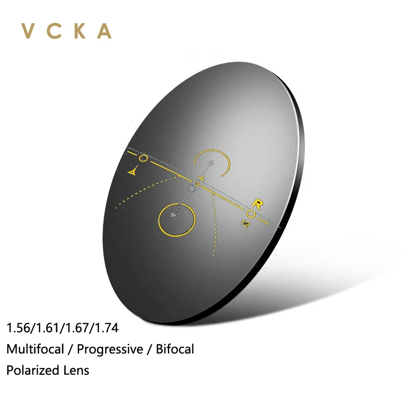 VCKA MR-8 1.56 1.61 1.67 Polarized UV400 Multifocal Progressive Sunglasses Near and Far Bifocal Lens Aspheric Lenses Mirror