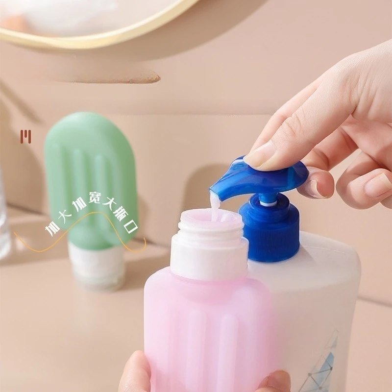 60/90 مللي مجموعة زجاجات السفر زجاجات إعادة الملء لينة كريم غسول الشامبو ضغط أنبوب فارغة حاويات مستحضرات التجميل أدوات العناية بالبشرة #3