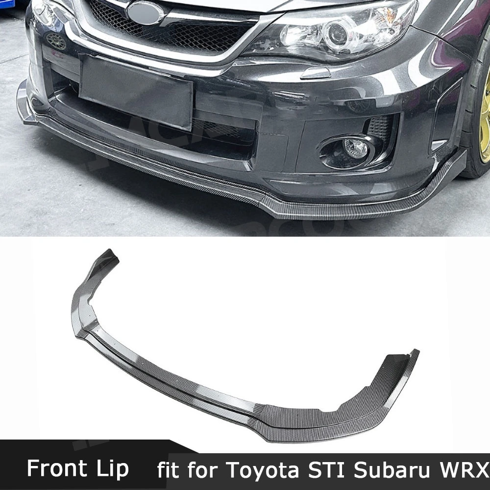 

Gloss Black Car Front Diffuser Lip Spoiler Head Bumper Body Kits Chin For Toyota STI Subaru WRX STI Sedan 4 Door 2011-2014