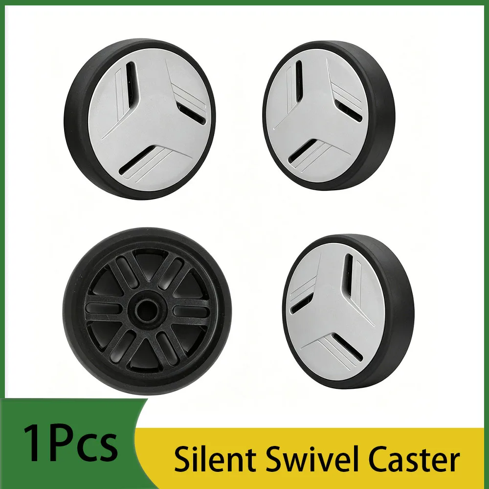 1Pcs Dual Wheel Luggage Replacement Wheel Pullrod Box Silent Aircraft Wheel Travel Leather Box Universal Wheel Repair Parts