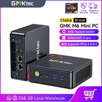 GMKtec M6 Mini PC AMD R5 6600H 6-core 12-thread Computer 16GB DDR5 512GB PCIe 3.0 SSD WiFi 6 BT5.2 Mini PC Desktop Computer