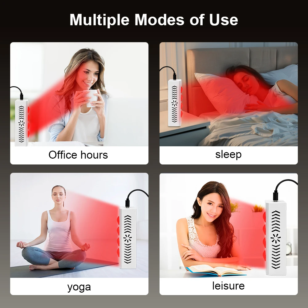 EYCO LED Red Light Therapy โคมไฟสําหรับใบหน้า Anti Aging Skin Care Beauty LED Light Body Pain Relief กายภาพบําบัดเครื่องมือ