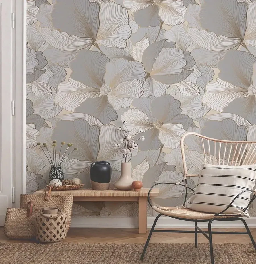 A Self-Adhesive Sticker With an Oak Leaf Pattern for the Home Wall Decoration, Which Can Add Happiness to Your Home Life. It Is