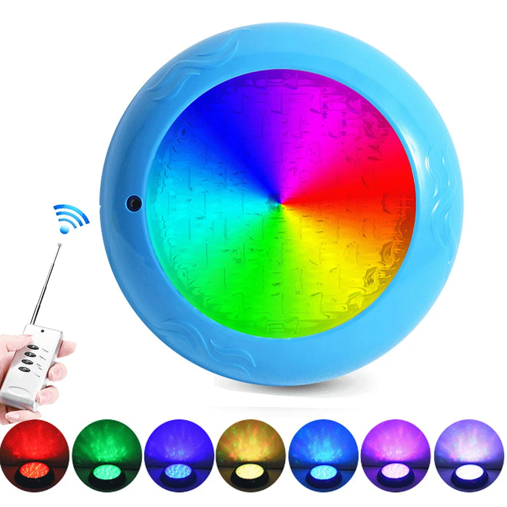 

Фонари для бассейна светодиодный, водонепроницаемые подводные светильники с настенным креплением, меняющие цвет, RGB лампа, лампа с дистанционным управлением, IP68, 12 В