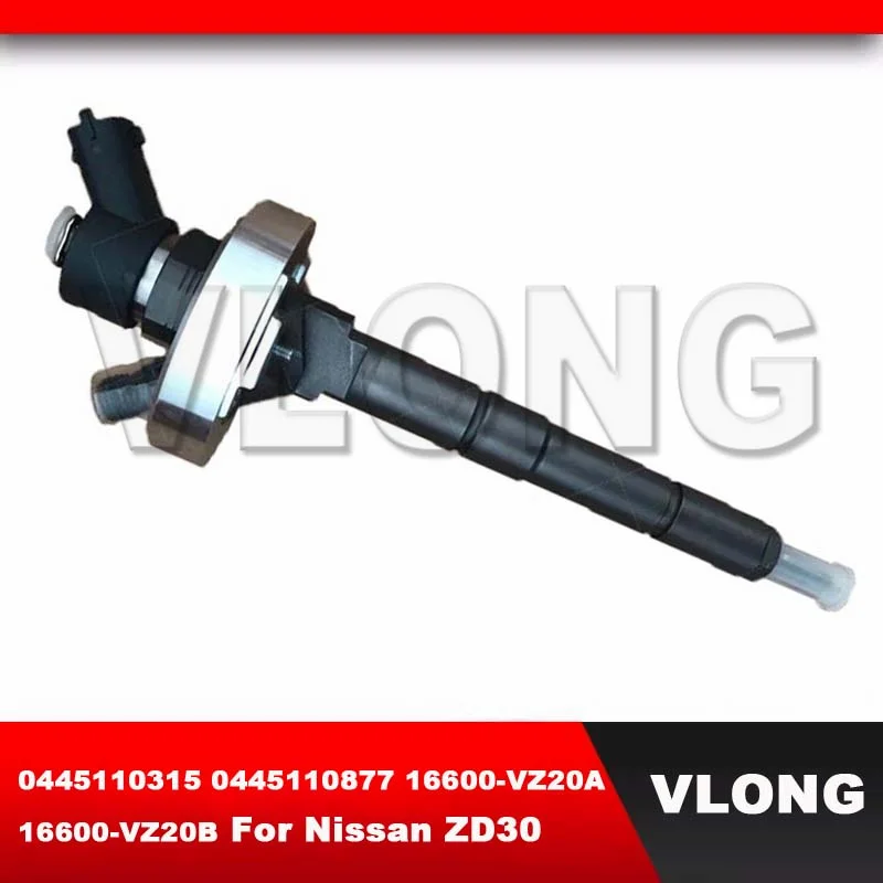 

Genuine New Diesel Common Rail Fuel Injector Assy 0445110315 0 445 110 877 0445110877 16600-VZ20A 16600-VZ20B For Nissan ZD30