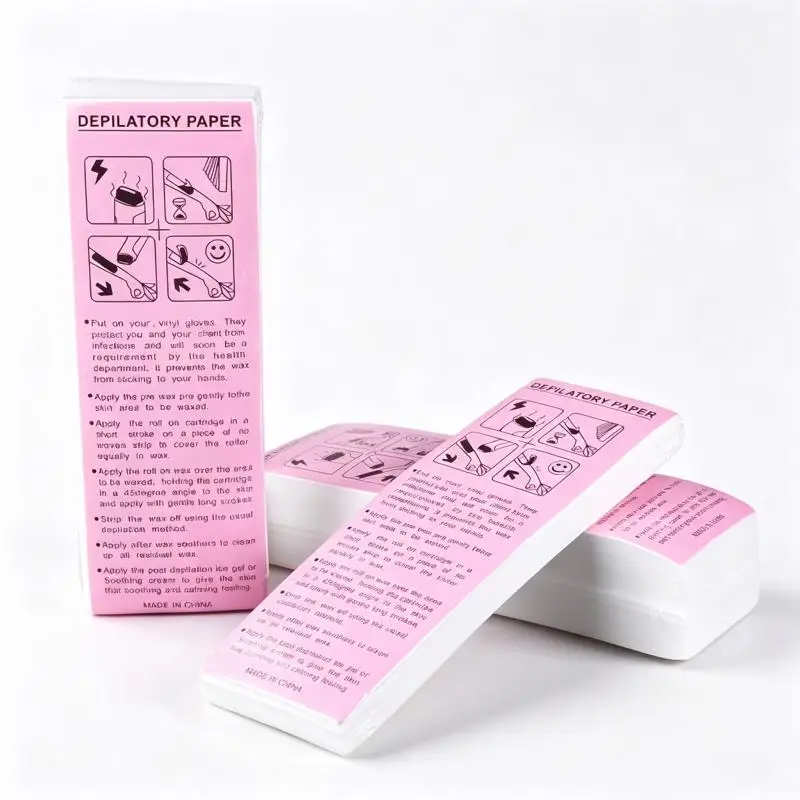 Disposable Depilatory Wax Paper Non‑woven Hair Removal Wax Strips Paper For Body Leg Arm Armpit Salon Home Waxing Hair Removal
