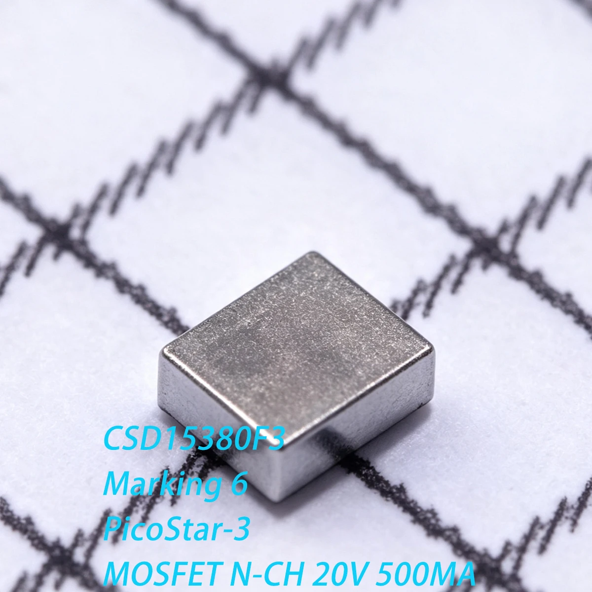 20PCS CSD15380F3 Marking 6 PicoStar-3 20V 500mA 0.5A 0.5W 500mA 990mΩ@8V N-Channel NEW Original Field-Effect Transistor MOSFETs