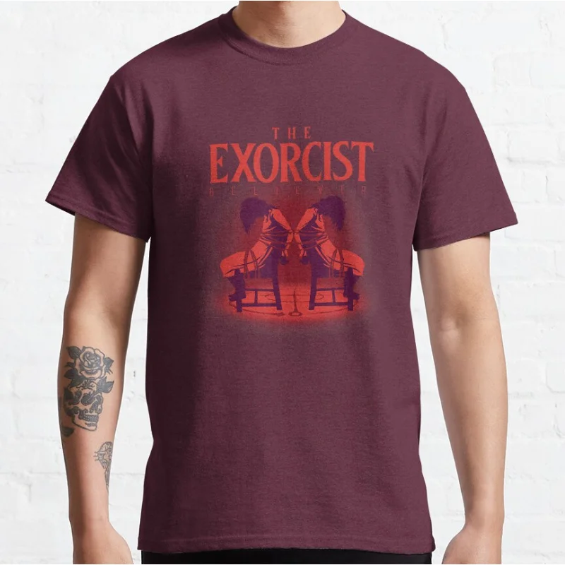 Best of All Time Red Style Movie Retro 80s Horror films The Exorcist Scary movie monsters Graphic T Shirts large size Adult tops