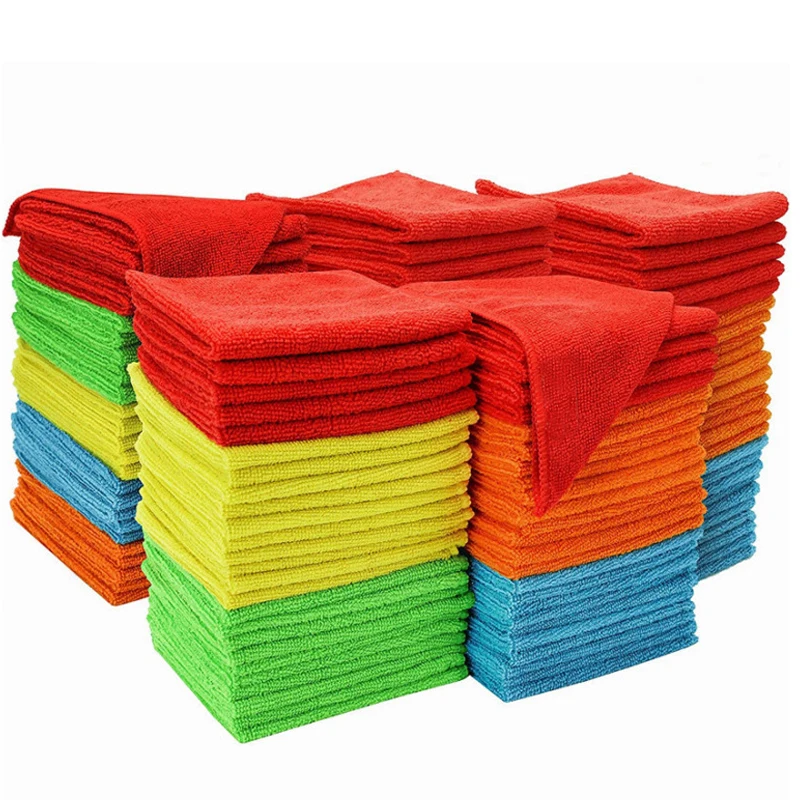 1/6PCS Kitchen Tea Towels Absorbent Microfiber Catering Restaurant Cloth Dish Towels Cleaning Cloth Cleaning Towel Car Cloth