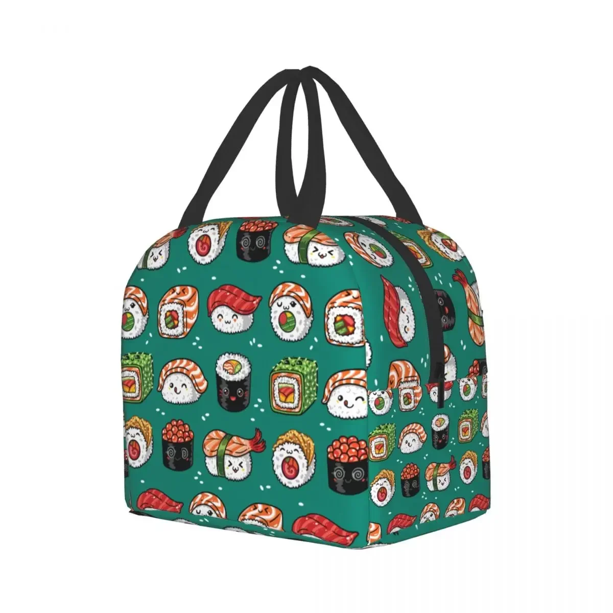 Kawaii Japan Sushi Lunch Box for Women Kids Multifunction Cartoon Japanese Food Thermal Cooler Insulated Lunch Bag Office Work