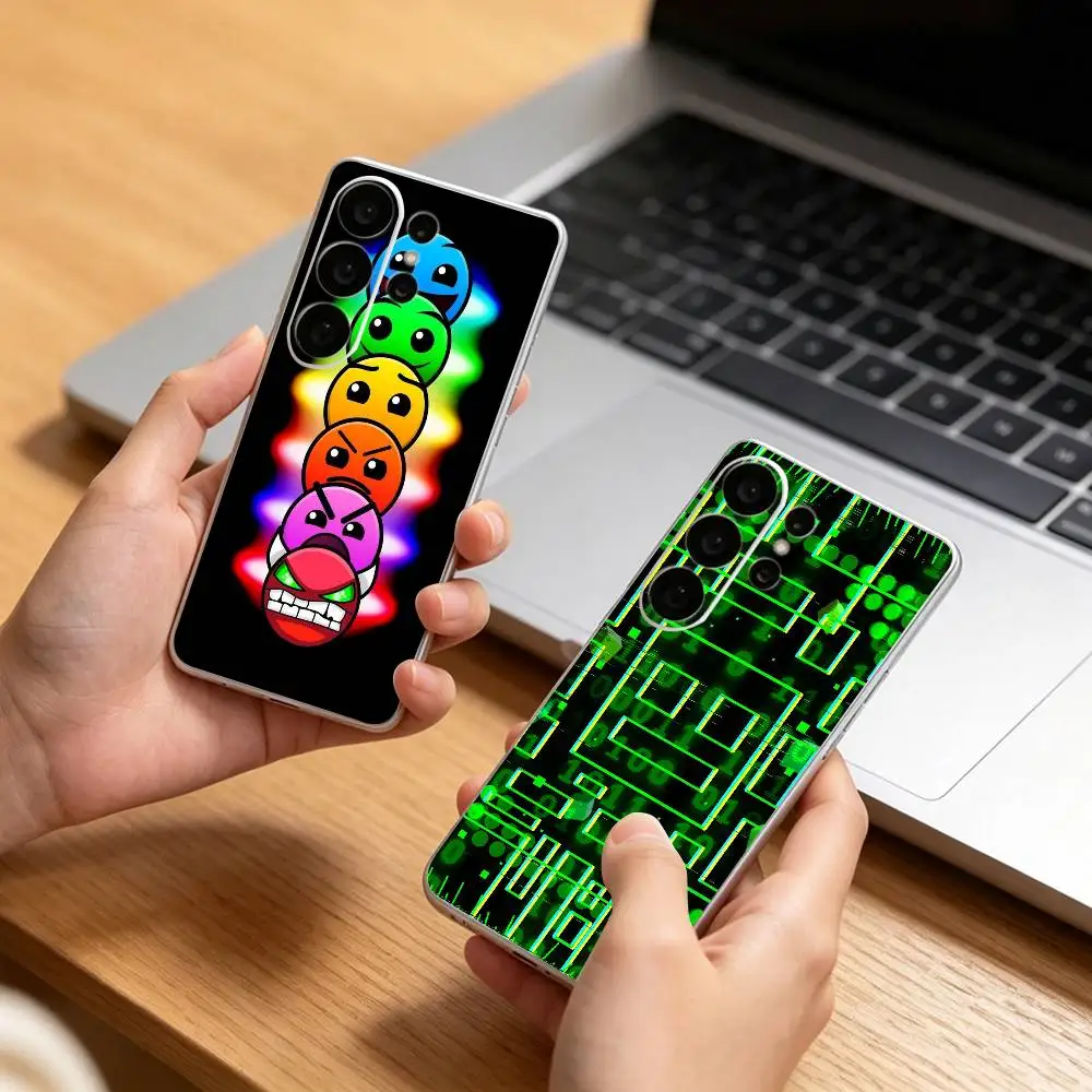 Game G-Geometry D-Dash-h Phone Case For Samsung S25,S24,S21,S22,S21,S20,S10,S9Ultra,Plus,Fe,Lite Transparent Cover