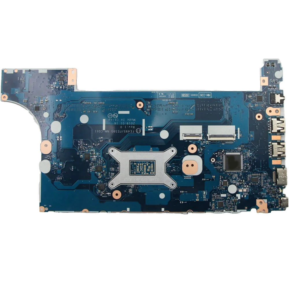 Laptop Motherboard For Lenovo ThinkPad E495 E595 AMD NM-C061 CPU:R3-3200U R5-3500U R7-3700U FRU:02DL978 02DL979 02DM023 02DM024