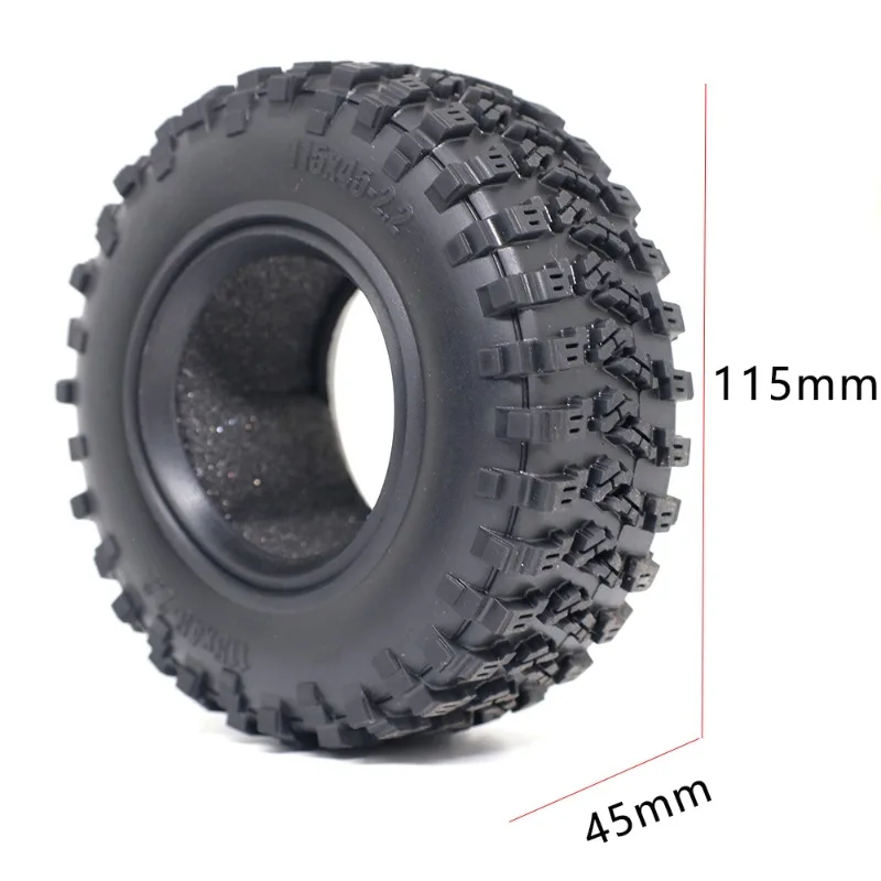 2,2-calowa opona 115x45 mm do modelu samochodu gąsienicowego 1/10 RC Łatwa do sterowania 6101 4102 TRX6 TRX4 Defender Bronco Ulepszone akcesoria