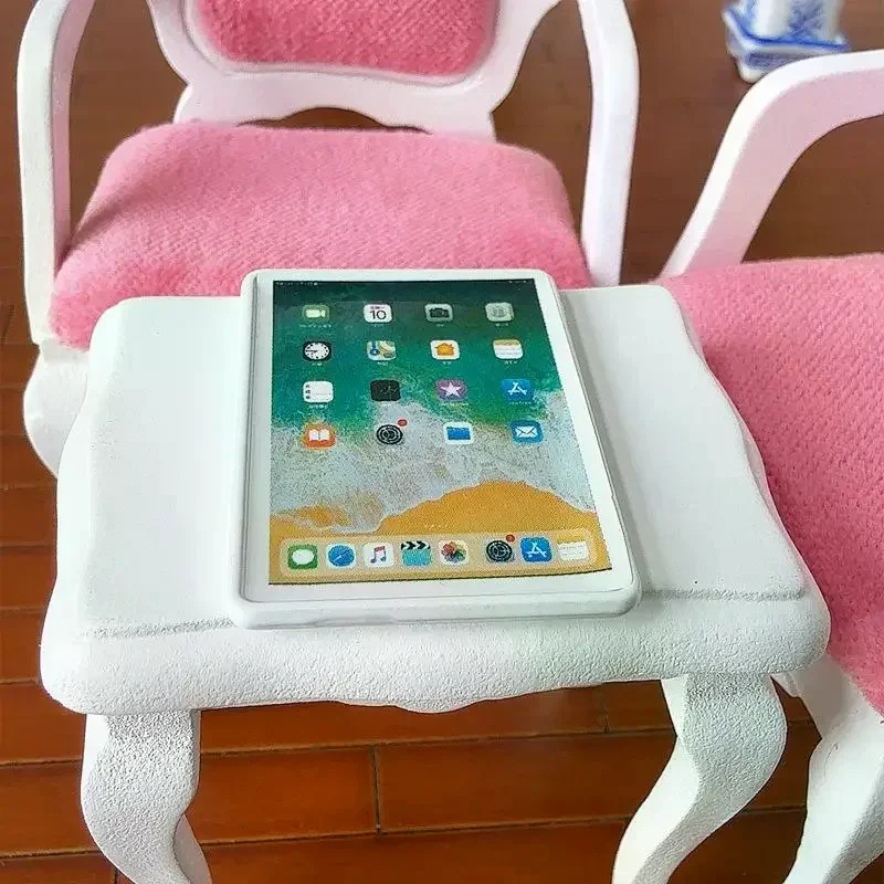 1 pezzo decorazione scena casa delle bambole giocattolo 1:12 casa delle bambole in miniatura tablet mini computer portatile modello accessori fai da te