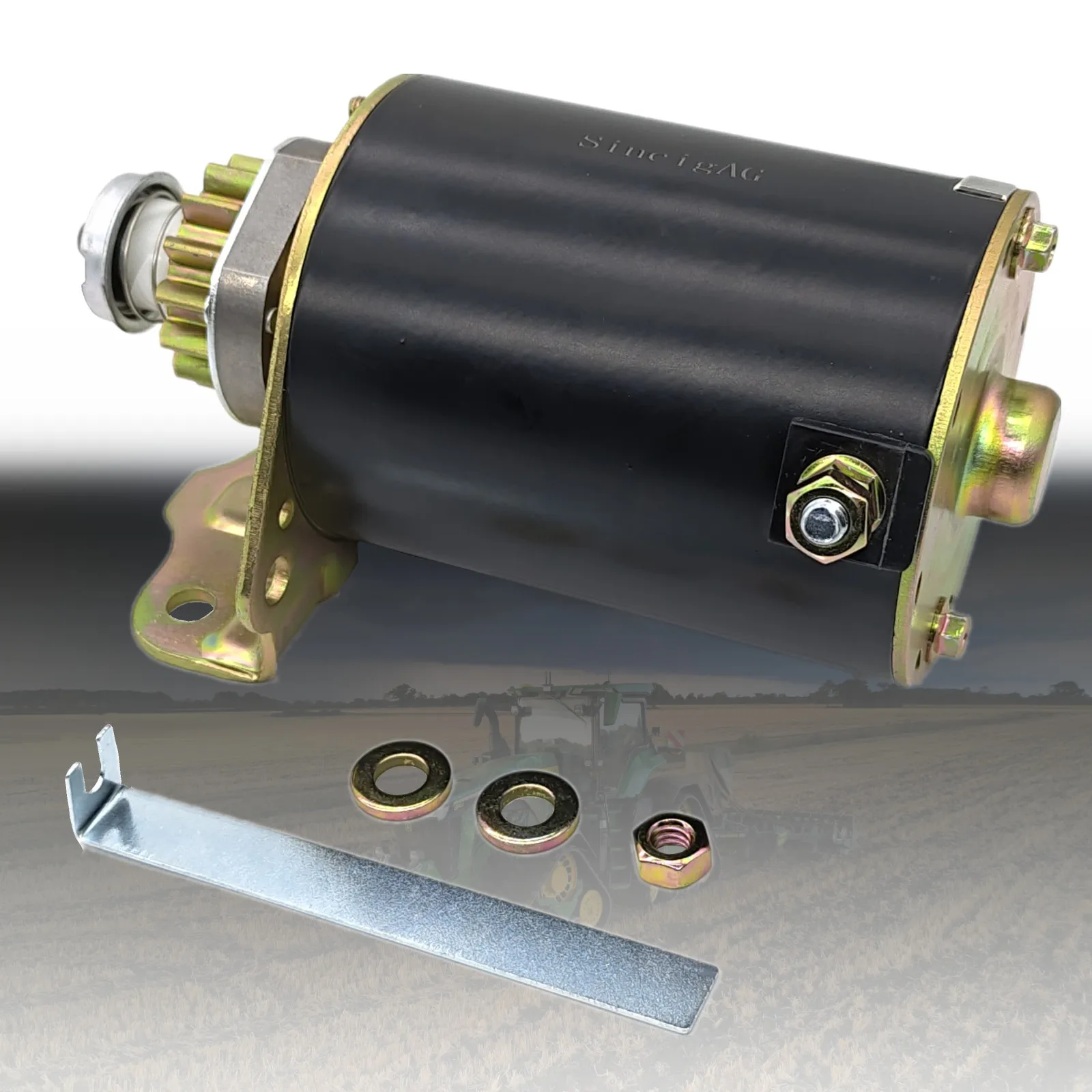 Motor de arranque de 14 dientes, pieza de repuesto para tractor cortacésped, compatible con Briggs & Stratton 693551 593934 283707