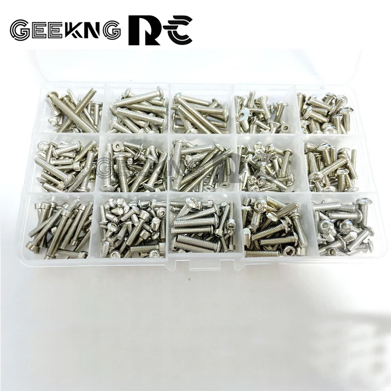 RC Car Screw Stainless Steel Screws Box Repair Tool Kit For 1/5 X Maxx RC Fix Tools Accessories