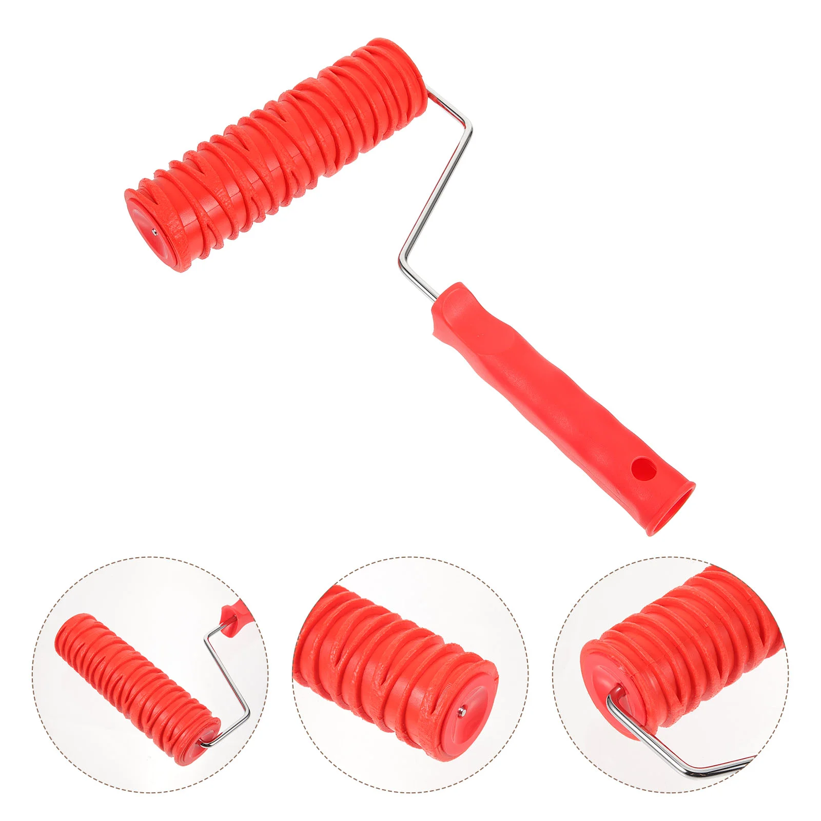 

Foam Paint Roller Embossing Decoration Boys Decorative Rubber Stamp Red Texture