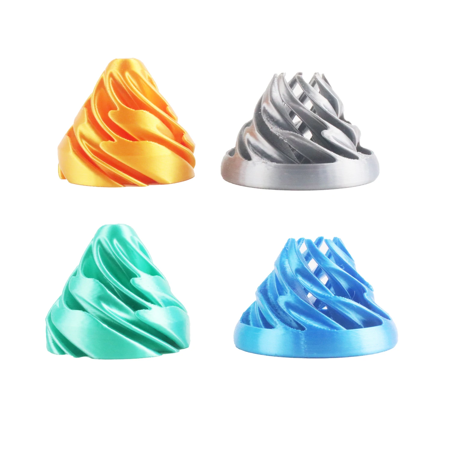 لعبة تخفيف الضغط المخروطية الحلزونية المطبوعة ثلاثية الأبعاد، هدية صغيرة لتخفيف الضغط