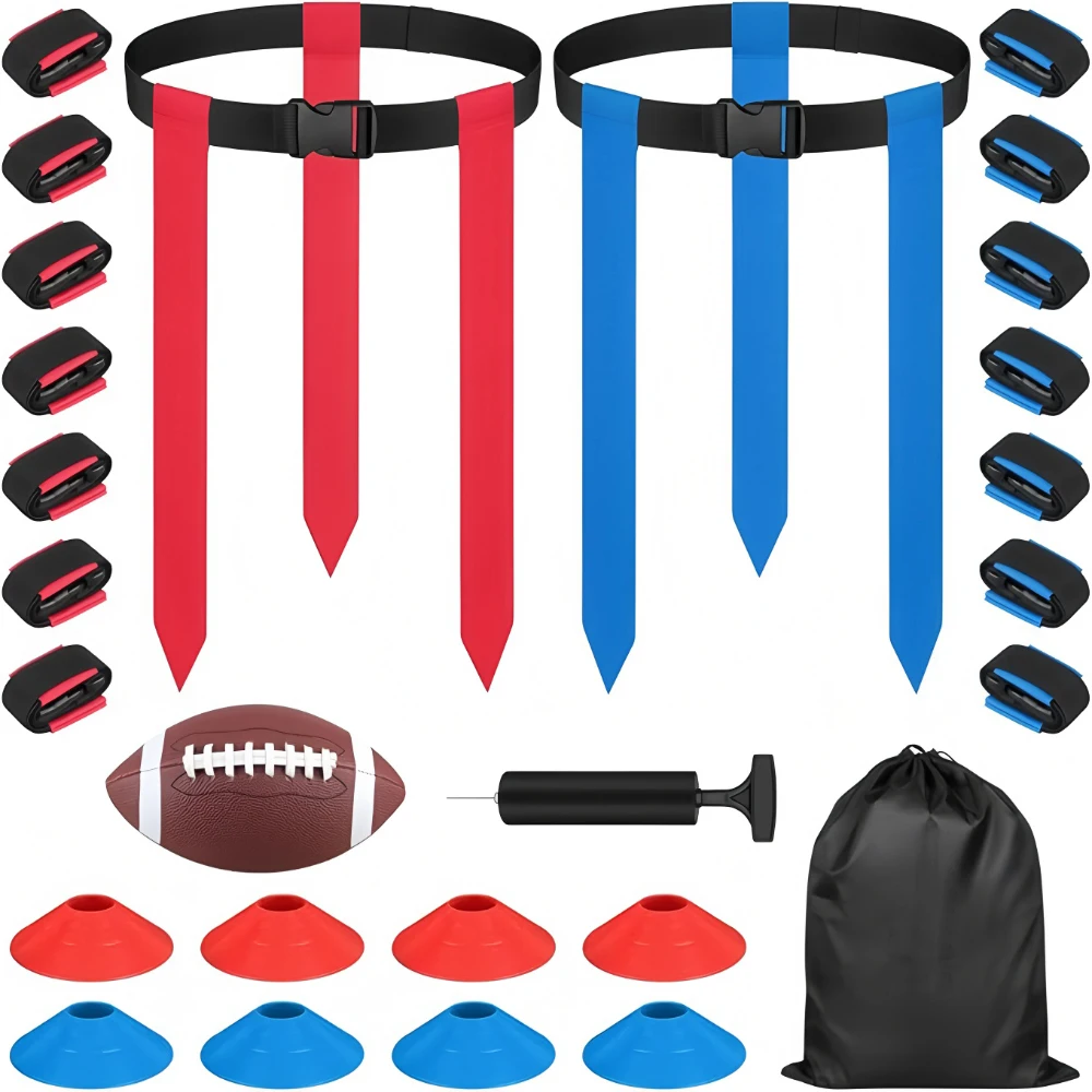 Rugby Training Set Adjustable Full Color PVC Sports Training Equipment Youth Soft Touch Rugby Training Accessoriespromote sales