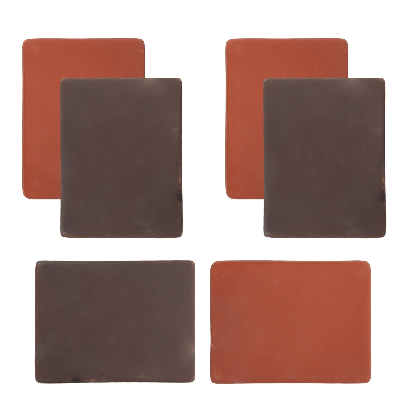 

6Pcs Handmade Red Clay Ceramic Turtle Tank Bricks Durable Burnt Clay Natural Landscape Blocks Reptile Tank Habitat Decoration