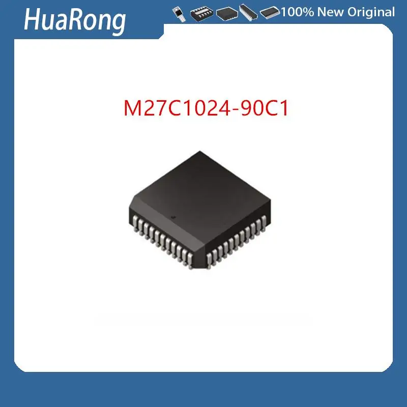 2Pcs/Lot   M27C1024-90C1 M27C1024-12C1  PLCC44