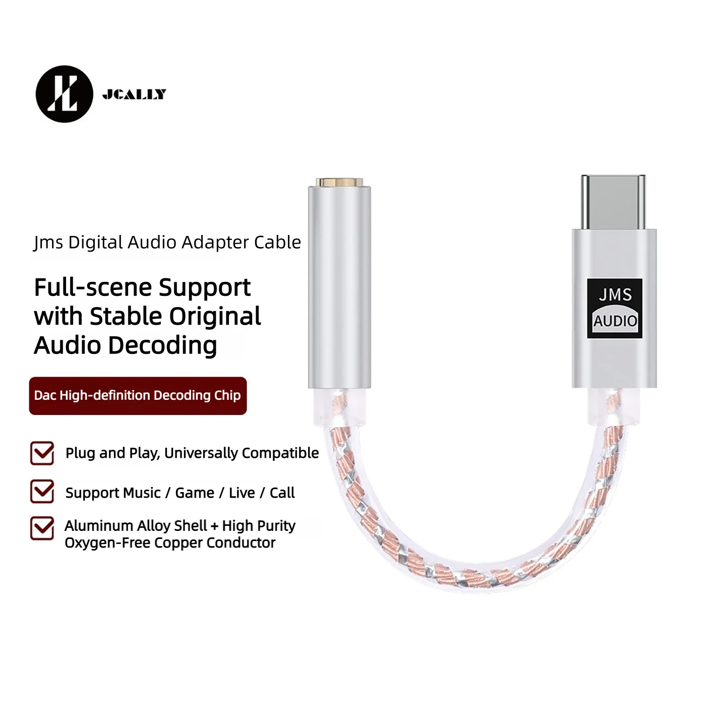 JCALLY JMS Digitaler Audio-Ada – Audio Without Music Bewertung und Preis