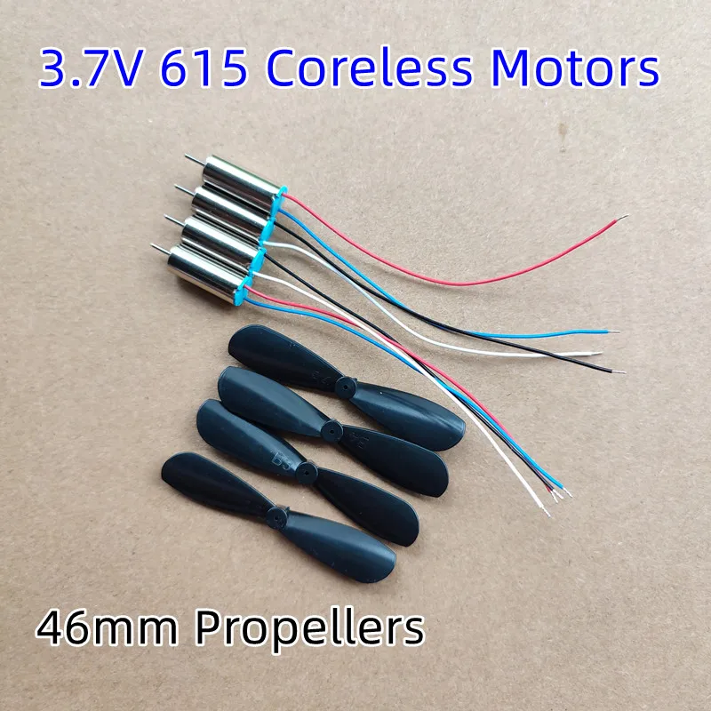 37mm 3.9cm 42mm 4.5cm 46mm Props Propellers Blades Fans 615 Coreless Motors Spare Parts For Mini Drone Quadcopter Access