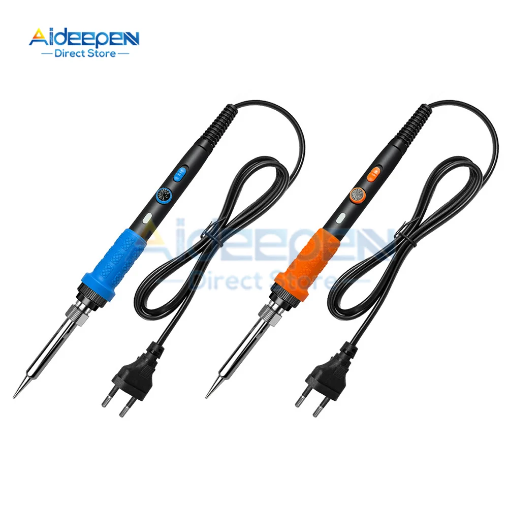 AC 220V 110V 60W Adjustable Temperature Electric Soldering Iron Kit Welding Solder Rework Station Heat Pencil Tips Repair Tool