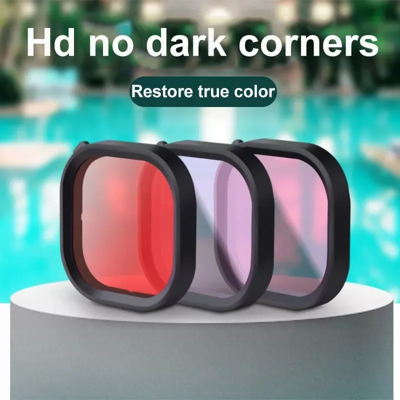 

Filters Kit Magenta Snorkel Lens Red Color Filter For 9 10 Black Super Suit Original Housing Case Accessories