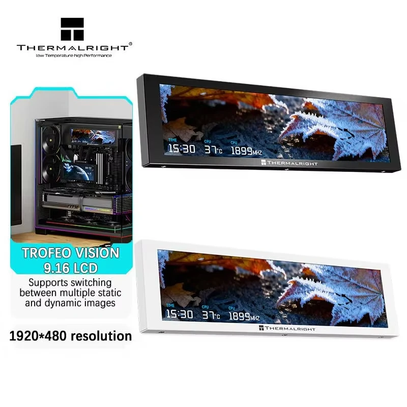 

Thermalright TROFEO VISION 9.16-inch USB-C Secondary Screen Magnetic HD LCD Display for PC Monitoring Multi-Scene Flexible Mat