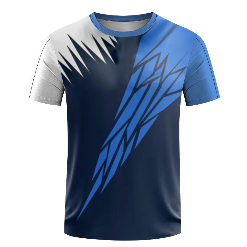 Summer fashion mens Tshirt quick drying Sportswear womens table tennis training clothes outdoor fitness breathable short sleeves image 4