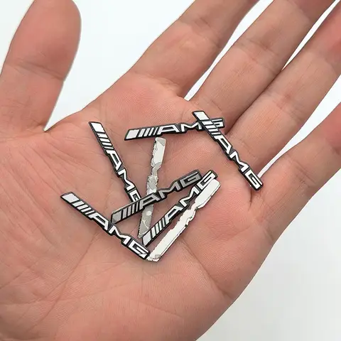 3D-metallbilstereo-stylingklistermärke dekoration autoemblemdekaler för Mercedes Benz Amg W205 W211 W204 W212 W176 W221 W169 W177 10 best sales Mercedes 204 - №2