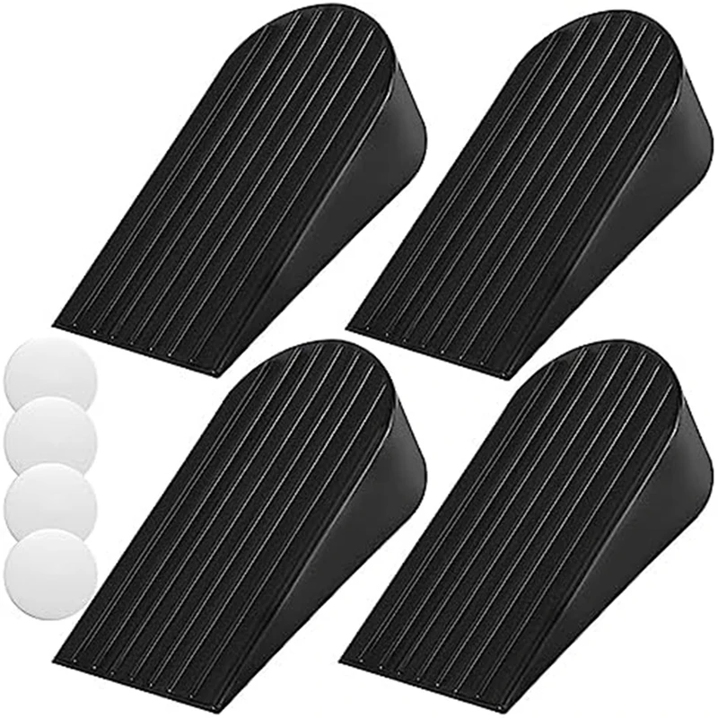 Rubber Door Stoppers Heavy Duty Door Stoppers Works On All Floor Doorstops, With Adhesive