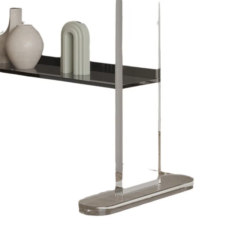 

Italian bookshelf light luxury home, floor-to-ceiling bookcase simple living room, simple CD storage magazine rack