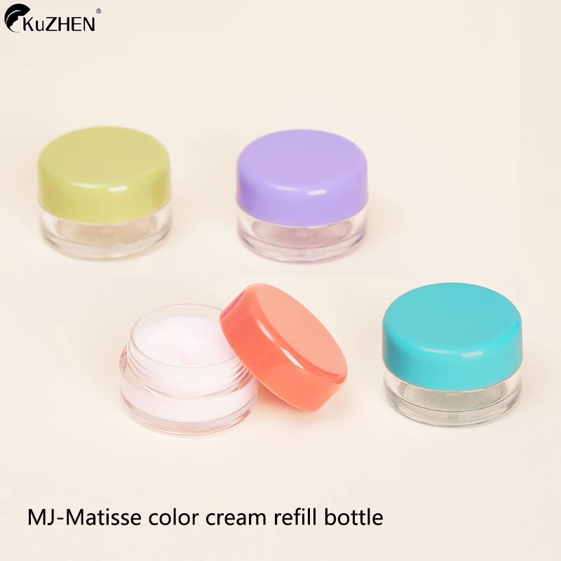 1Pcs Cosmetic Jar 10g Small Empty Cosmetic Refillable Bottles Plastic Eyeshadow Makeup Face Cream Jar Pot Container