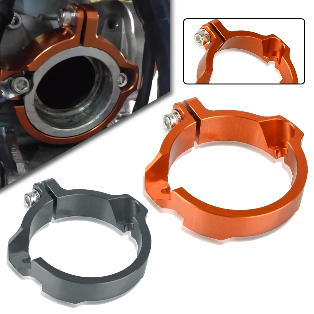 

For KTM 250 300 EXC XC XCW/XC-W Six Days/XC-W TPI 2017-2022 2023 Motorcycle Exhaust Tip Muffler Pipe Clamp Flanges Protection