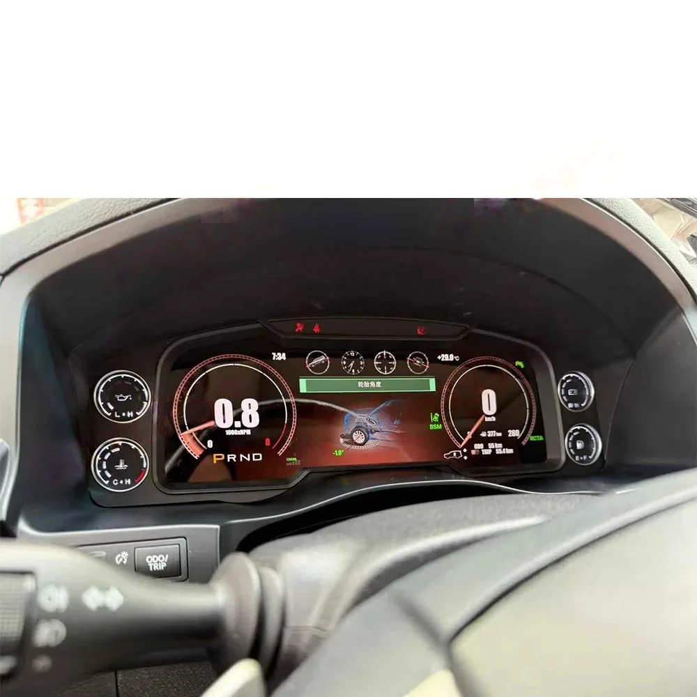 نظام لينكس 12.3 بوصة لكزس LX570 2007-2021 LCD لوحة قيادة السيارة الرقمية العنقودية عداد السرعة لوحة أدوات قياس الزيت