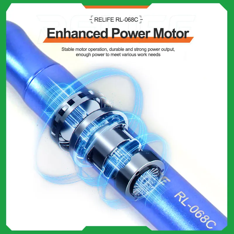 RELIFE RL-068C Polishing Pen Electric intelligent 3 Speeds Engraving Carving Grinding Mini Polish Chip Mobile Phone Repair Tool