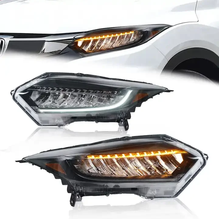 

Head Lamp LED Headlight HRV HR-V for Vezel Original Car Led Type 2015-2020 Year Black Housing